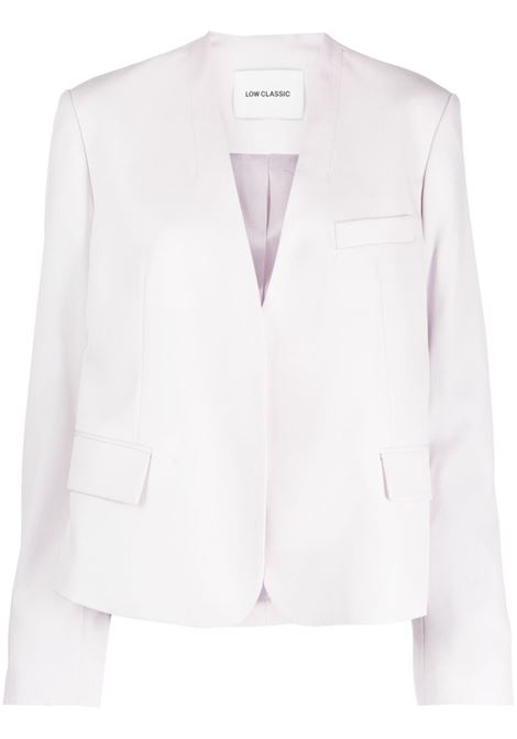 Lilac v-neck blazer - women LOW CLASSIC | LOW23SCBZ040LV